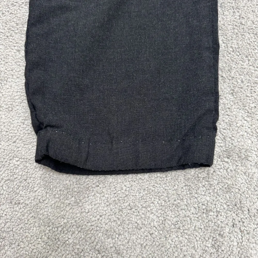 Banana Republic Wool Blend Dress Pants Mens 31x34 Dark Gray Straight Leg Career
